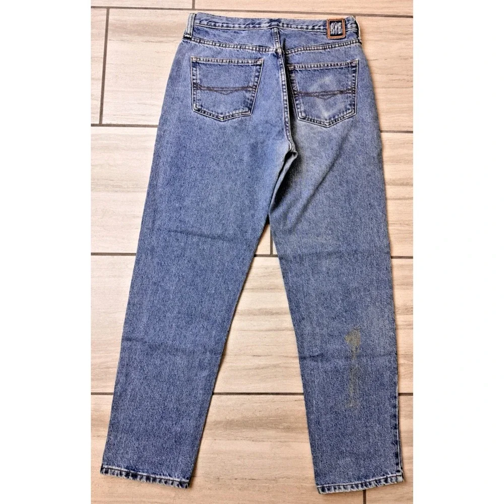 Vintage Old Rye Jeans 33x32 Baggy Loose‎ Fit Tapered Leg Distressed 90s Soft
